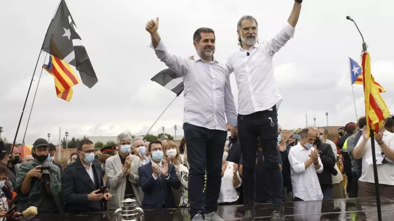 Jordi Cuixart y Jordi Sànchez