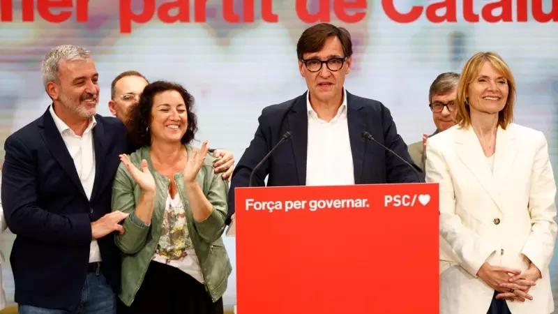12/05/2024 - Salvador Illa, valorando los resultados de las elecciones catalanas del 12-M.