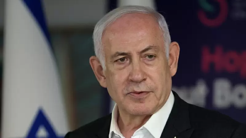 El primer ministro israelí, Benjamin Netanyahu, durante una comparecencia en Ramat Gan (Israel).