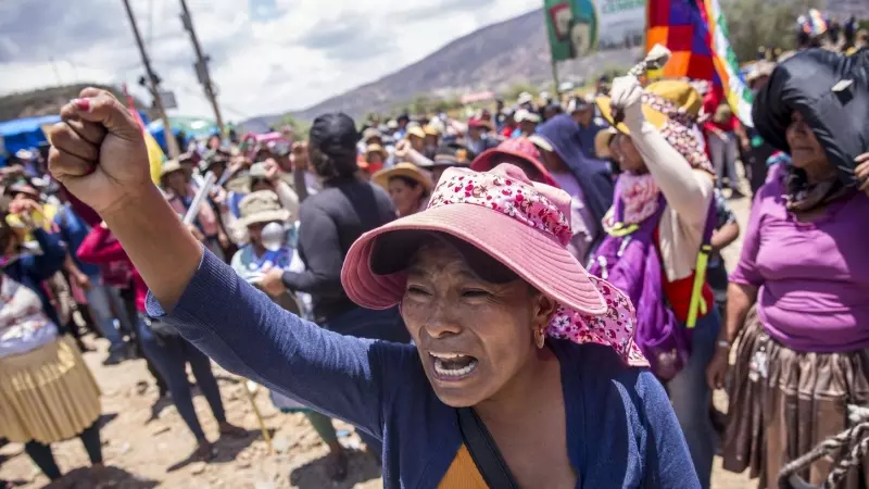 Protestas seguidores Evo Morales Bolivia