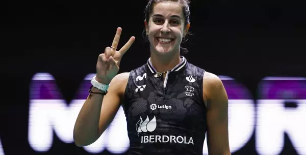 Imagen de archivo del 31 de marzo de 2023 de la jugadora de bádminton Carolina Marín.