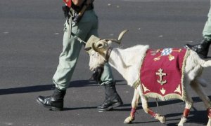 Pepe, la cabra de la Legión, ha muerto a los 12 años de edad. EFE