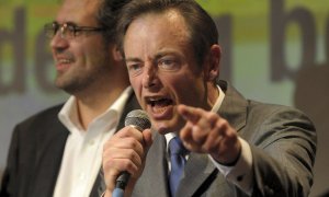 Bart de Wever, durante un mitin. REUTERS