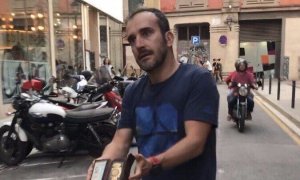Imatge de l'agressor de Jordi Borràs difosa a les xarxes socials