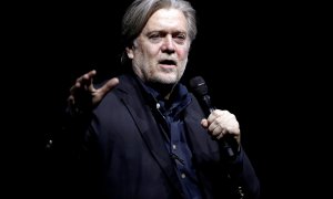 El ex director de estrategia electoral de Donald Trump, Steve Bannon, durant euna conferencia en Zurich ,Suiza.- REUTERS