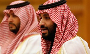 El príncipe heredero Mohammed bin Salman en una reunión el 22 de febrero de 2019 | AFP