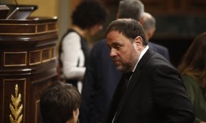 Oriol Junqueras durante la constitución de la XIII legislatura del Congreso de los Diputados. / Europa Press