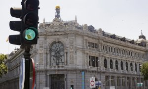 Fachada del edificio del Banco de España, en Madrid. E.P./Eduardo Parra