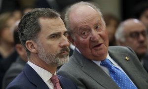 Juan Carlos I y Felipe VI en una imagen de archivo.