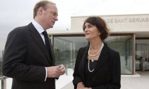 María Teresa de Borbón  junto a su hermano Carlos Javier de Borbón , en una imagen de archivo / EFE