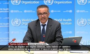 La OMS advierte: "Si no se siguen las reglas básicas, la pandemia irá peor, peor y peor"