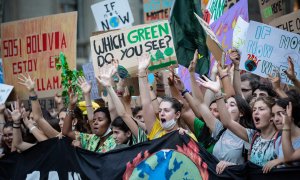 Manifestació de la vaga pel clima, el setembdre de 2019 a Barcelona. DAVID ZORRAKINO / EUROPA PRESS