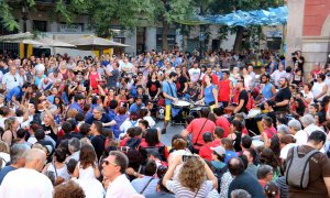 Una imatge del pregó de les Festes de Gràcia de l'any passat. ACN