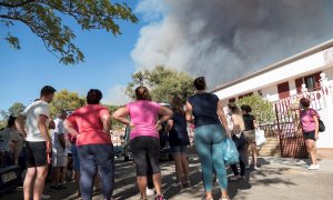 Desalojo incendio