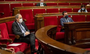 El president de la Generalitat, Quim Torra, en el Debat de Política General (DPG) al Parlament de Catalunya. David Zorrakino / Europa Press