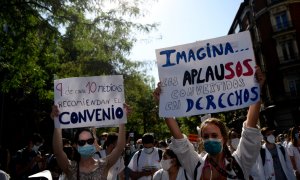 Manifestación de sanitarios residente en huelga. /Archivo/ Europa Press