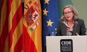 Nadia Calviño en el Congreso de Directivos que celebra la Fundación CEDE | EFE