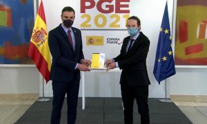 Pedro Sánchez y Pablo Iglesias presentan los nuevos PGE