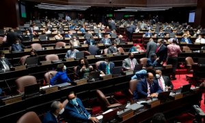 Fotografía de archivo de una sesión de la Cámara de Diputados en Santo Domingo (República Dominicana).