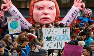 Imagen de archivo de una manifestación contra el cambio climático en Duesseldorf, Alemania. REUTERS