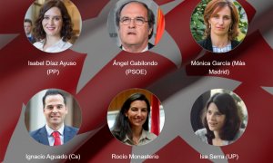 Los candidatos a presidir la Comunidad de Madrid.