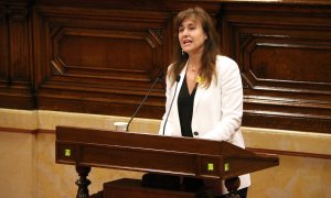 La diputada de JxCat Laura Borràs, durant la seva última intervenció al ple del Parlament.