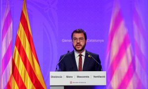 04/05/2021. El president interino del Govern en funciones de la Generalitat de Catalunya, Pere Aragonès. - EFE