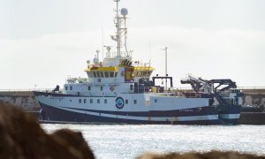 12/06/2021. El buque oceanográfico Ángeles Alvariño regresa este sábado al Puerto de Santa Cruz de Tenerife por problemas técnicos. - EFE