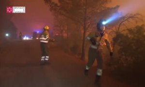 La ola de calor dificulta la extinción del incendio en Azuébar