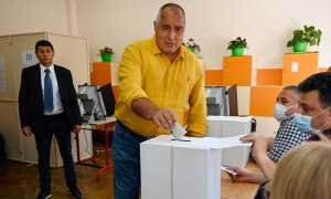 Boiko Borísov, líder del partido conservador GERB en las elecciones Parlamentarias en Sofía en julio de 2021.