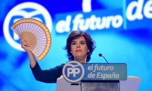 Soraya Sáenz de Santamaría en una imagen del 21 de julio de 2018, poco antes de su derrota frente a Pablo Casado para liderar el PP.