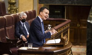 El diputado del Grupo Socialista Héctor Gómez durante una sesión plenaria en el Congreso de los Diputados. E.P./A.Martínez Vélez/POOL