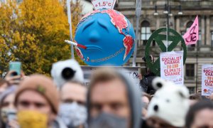 5/11/2021 Manifestantes en la marcha de Fridays for Future