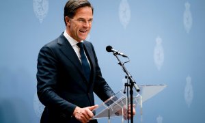 17/12/2021 El primer ministro de los Países Bajos, Mark Rutte, durante una rueda de prensa el pasado 17 de diciembre de 2021