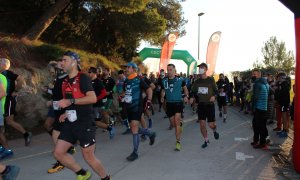 19/12/2021 - Una imatge de la sortida de la Mitja Marató de Collserola, organitzada pel Centre Excursionista de Catalunya i celebrada al desembre.