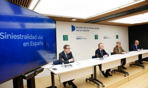 Imagen de la presentación del estudio sobre siniestralidad vial en España de la Fundación Mutua Madrileña y la Fundación Gaspar Casal.