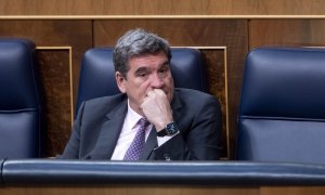 El ministro de Inclusión, Seguridad Social y Migraciones, José Luis Escrivá, durante una sesión plenaria en el Congreso de los Diputados, a 9 de junio de 2022, en Madrid (España)