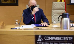 02/12/2021.- El exministro del Interior Jorge Fernández Díaz en la comisión de investigación de la 'Operación Kitchen' del Congreso. Jesús Hellín / Europa Press