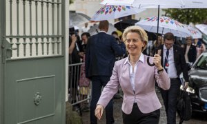 La presidenta de la Comisión Europea, Ursula von der Leyen, durante una visita a República Checa, a 1 de julio de 2022.