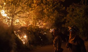 Incendio forestal en Galicia