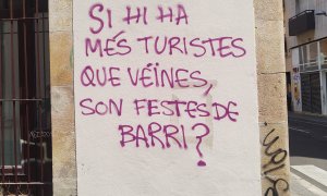 Una pintada a Gràcia.