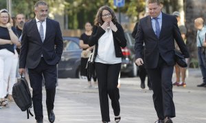 La exvicepresidenta del Gobierno valenciano y exconsellera de Igualdad y Políticas Inclusivas, Mónica Oltra, ha llegado a las nueve en punto de la mañana a la Ciudad de la Justicia