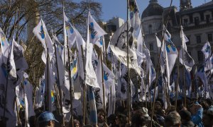 Manifestación en repulsa por el ataque contra la vicepresidenta de Argentina, Cristina Fernández de Kirchner