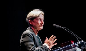 27/10/2022-La filósofa Judith Butler recibe la Medalla de Oro del Círculo de Bellas Artes, a 27 de octubre de 2022, en Madrid.