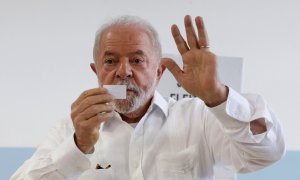 El expresidente y candidato presidencial de Brasil, Luiz Inácio Lula da Silva, en Sao Bernardo do Campo, a las afueras de Sao Paulo, Brasil, el 30 de octubre de 2022.