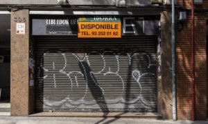 22/05/2023 - Un local comercial buit a Barcelona.