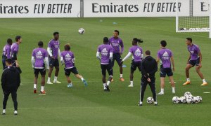 El Real Madrid entrena en Valdebebas este viernes 26 de mayo de 2023.