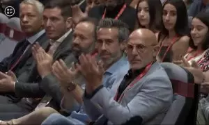 El seleccionador nacional, Luis de la Fuente, censura a Rubiales tras aplaudir su discurso machista