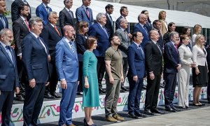 Los líderes europeos durante la cumbre celebrada en Moldavia, a 1 de junio de 2023.