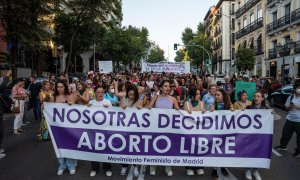 Imagen de archivo de una manifestación por la despenalización de aborto el pasado 28 de septiembre en Madrid